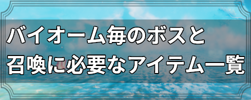 バイオーム毎のボスと召喚に必要なアイテム一覧 Valheim攻略wiki ヴァルヘイム ゲームウィキ Jp